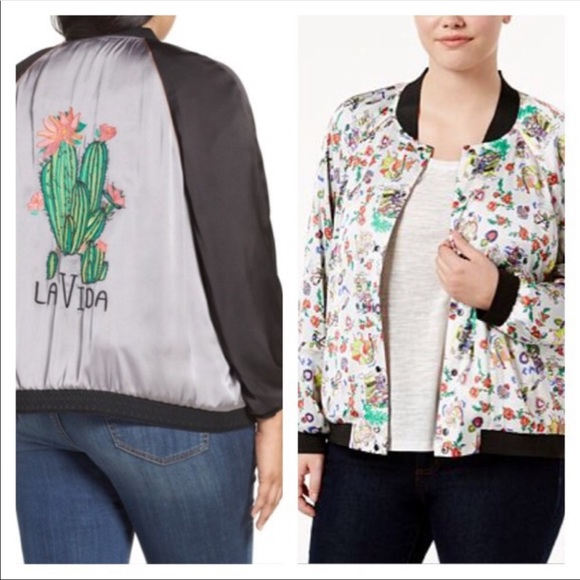Melissa McCarthy Seven7 Jackets & Blazers - Melissa McCarthy Seven7 Bomber Jacket 1X